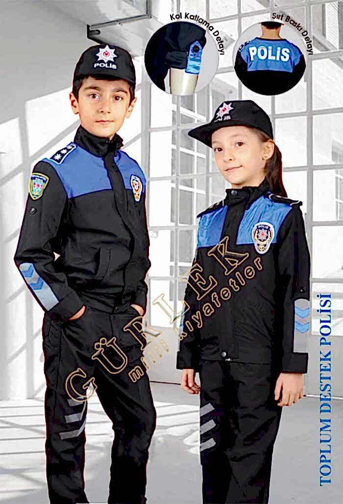 Toplum Destek Polisi Çocuk Kostümü
