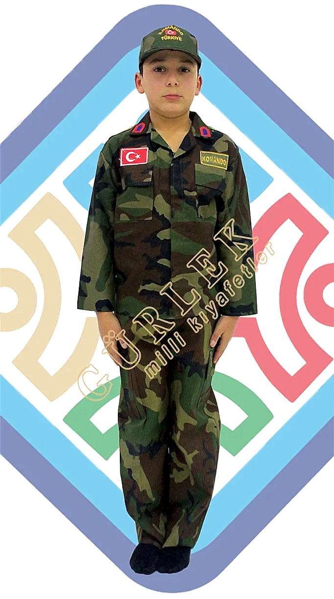 Kepli Asker Çocuk Kıyafeti