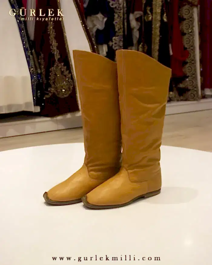 Okçu Çizmesi - Selçuklu Model (Hardal)